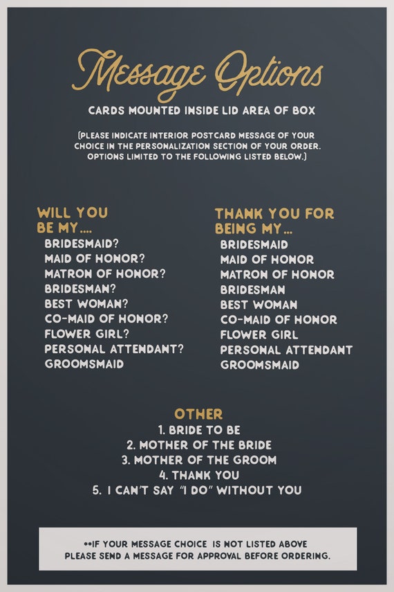maid of honor message