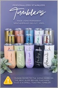 Custom Personalized Name Tumbler, Insulated Stainless Steel Cup, Bridesmaid Mug Flute, Skinny Wine Tumbler w/ Lid or Straw or Engraved (Bv1)