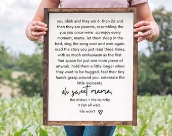 Oh Sweet Mama Poem| Mother's Day Gift| Birthday Gift