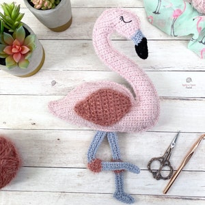 Flamingo Amigurumi Crochet Pattern image 1