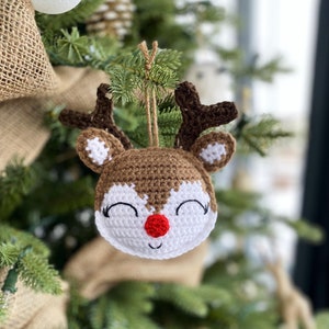 Rudolph Ornament Crochet Pattern image 1