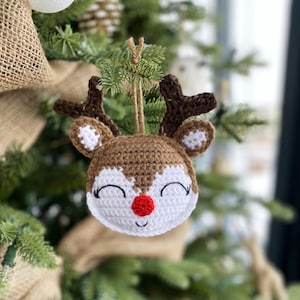 Rudolph Ornament Crochet Pattern image 1