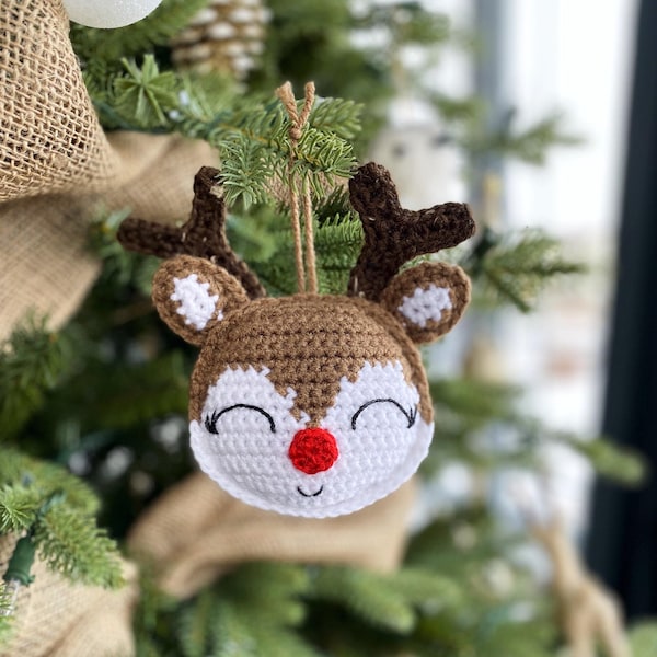 Rudolph Ornament Crochet Pattern