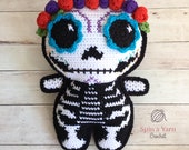 Sugar Skull Amigurumi Crochet Pattern