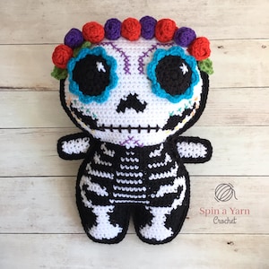 Sugar Skull Amigurumi Crochet Pattern