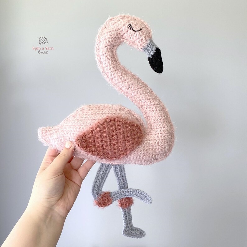 Flamingo Amigurumi Crochet Pattern image 2