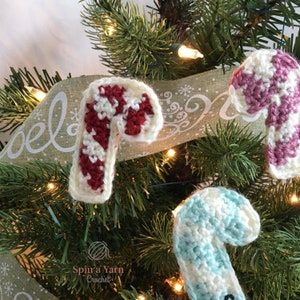 Vintage Candy Cane Ornament Crochet Pattern image 5