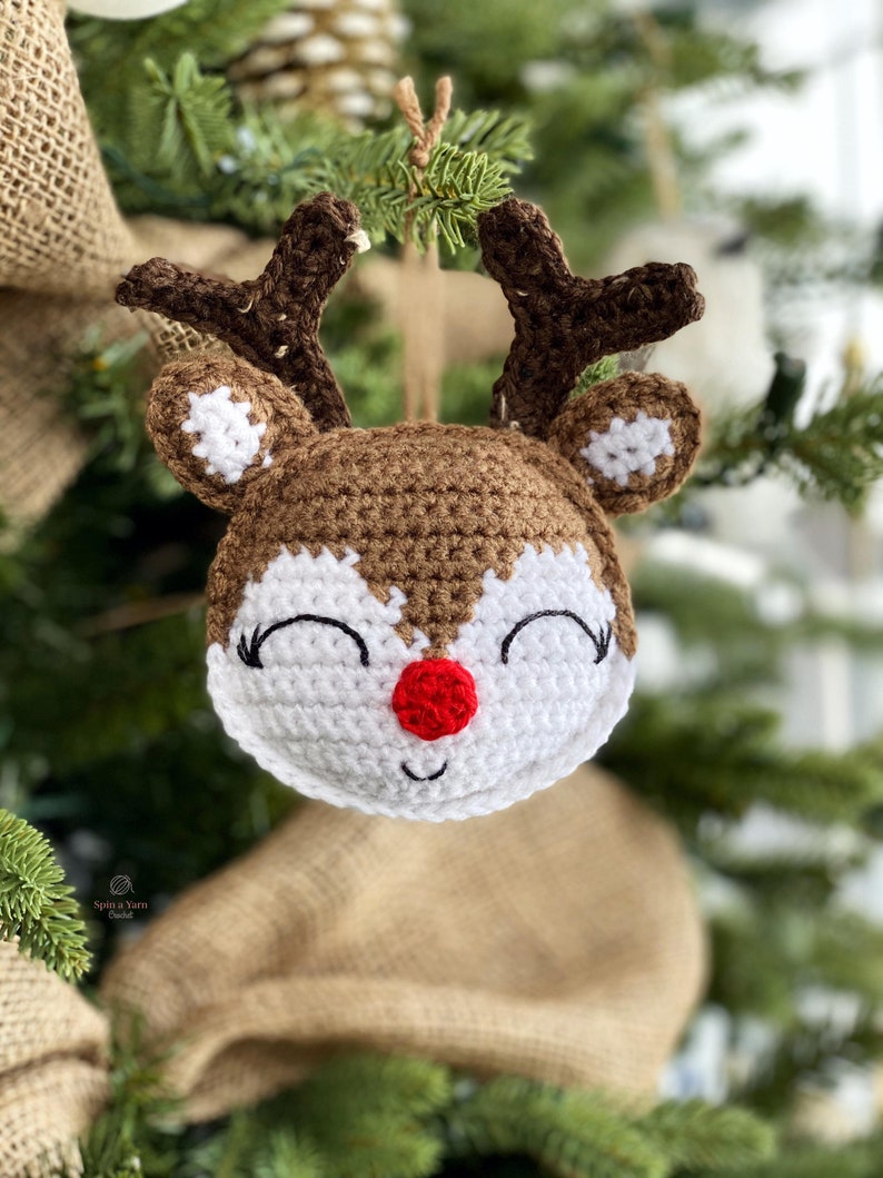 Rudolph Ornament Crochet Pattern image 3