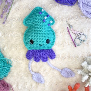 Squid Amigurumi Crochet Pattern