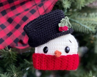 Snowman Ornament Crochet Pattern