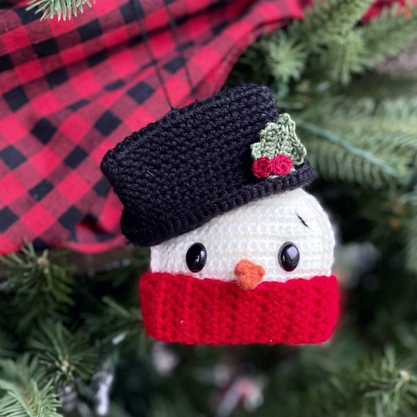 Snowman Ornament Crochet Pattern