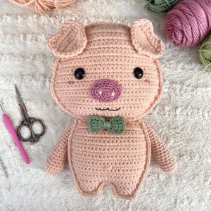 Dapper Piggy Crochet Pattern