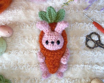 Bunny in a Carrot Costume Crochet Pattern
