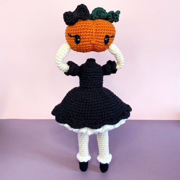 Pumpkin Head Doll Crochet Pattern