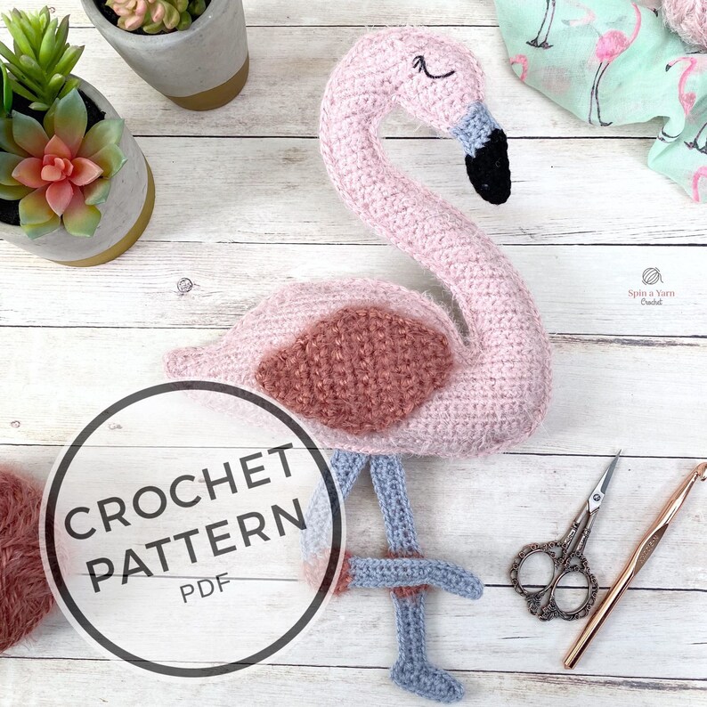 Flamingo Amigurumi Crochet Pattern image 3