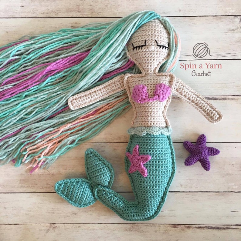 Ragdoll Mermaid Crochet Pattern image 2