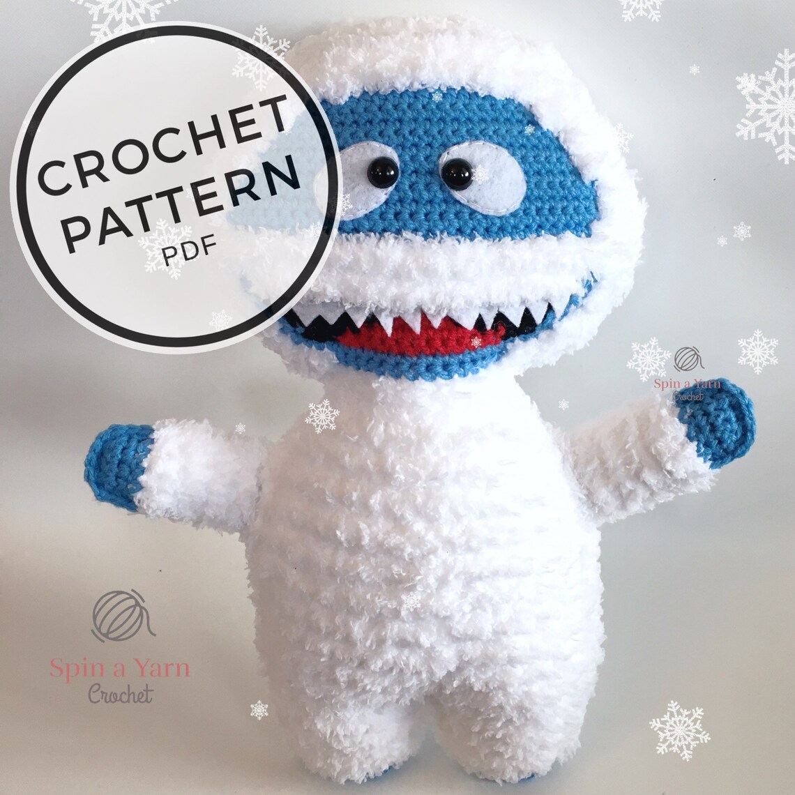 Bumble the Abominable Snowman Crochet Pattern - Etsy
