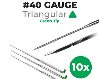 Agujas de fieltro triangulares de calibre 40, paquete de 10 para fieltro con aguja