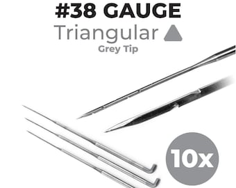 38 jauge de feutrage triangulaire aiguilles 10-Pack pour aiguille à feutrer