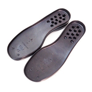 Black rubber soles for felted shoes, felted boots Size: 37 (6-6.5)