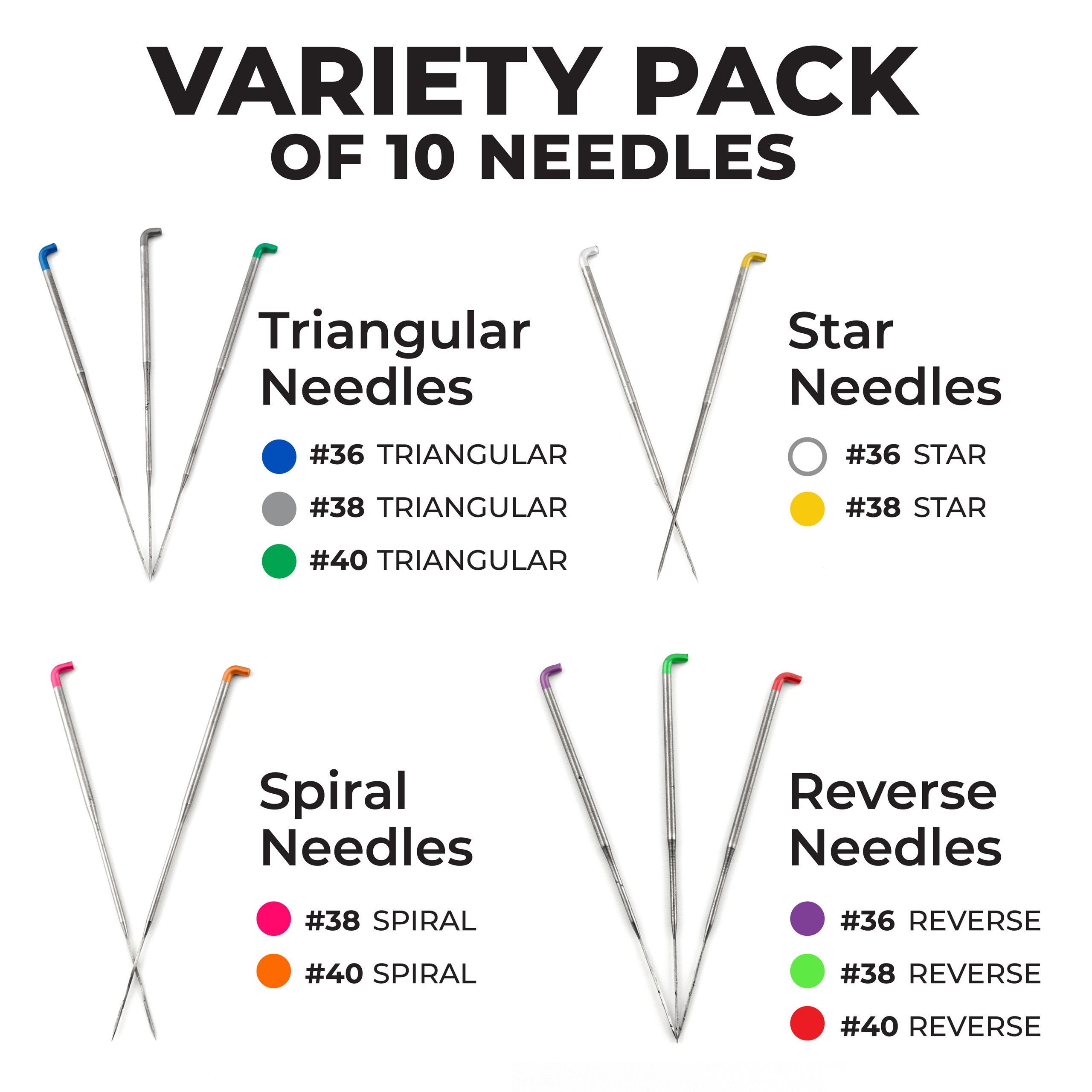 10pack Assorted Felting Needles for Needle Felting Etsy