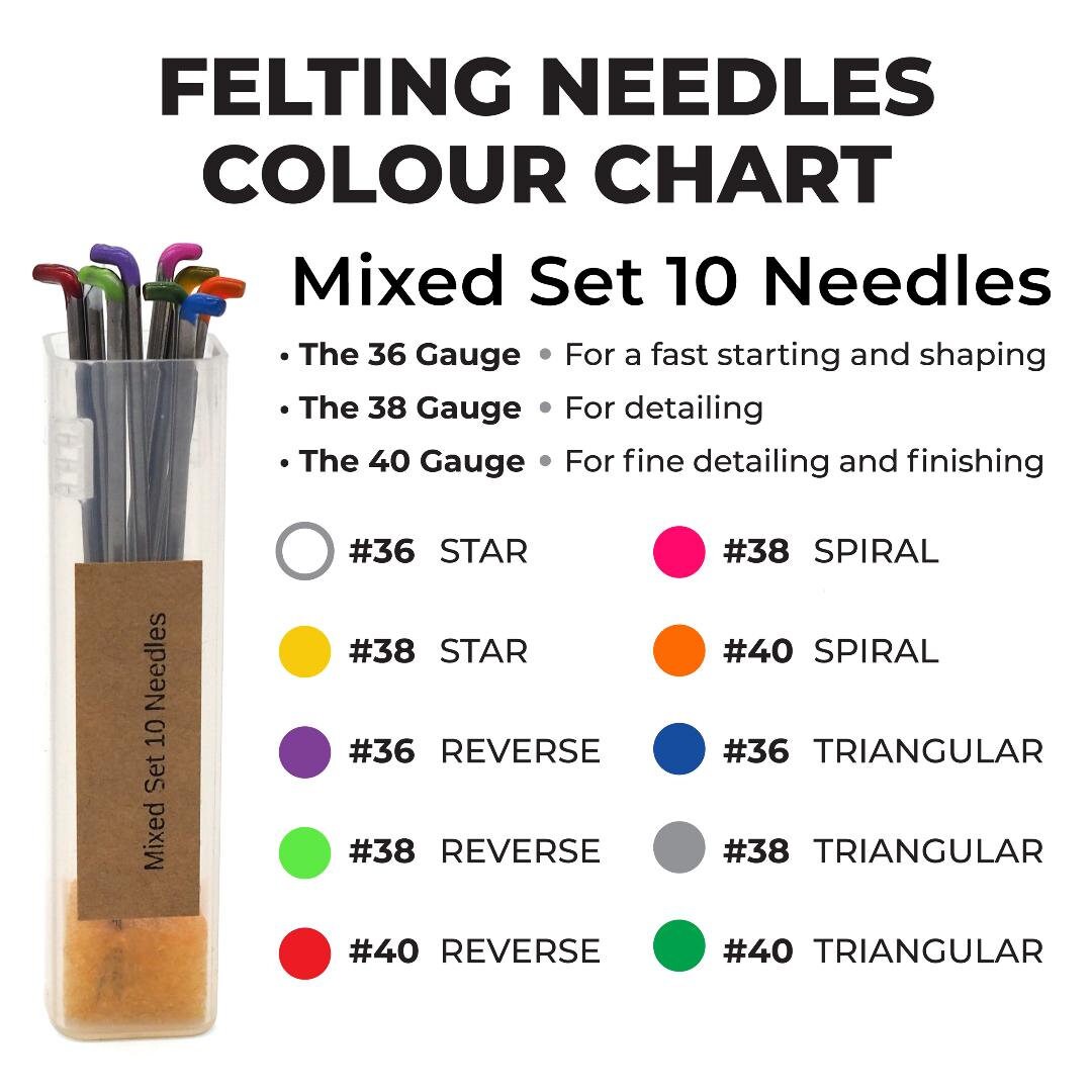 10pack Assorted Felting Needles for Needle Felting Etsy Canada