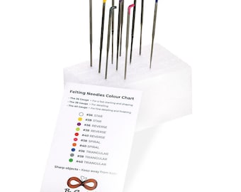 10-pack Assorted Felting Needles For Needle Felting