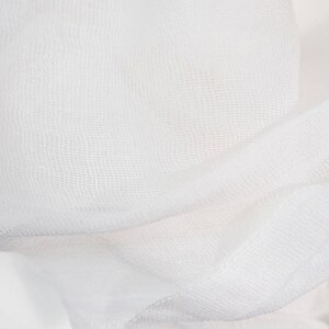90cm Cotton Gauze Fabric White color for Felting, Nuno Felting, Sewing, Felting Supplies image 2