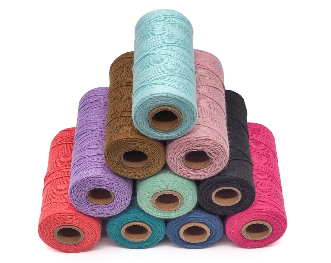 Warp Thread - Weaving Strings - 1mm 2-ply Cord – Cotton Yarn – Macrame ...