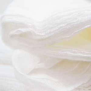 90cm Cotton Gauze Fabric White color for Felting, Nuno Felting, Sewing, Felting Supplies