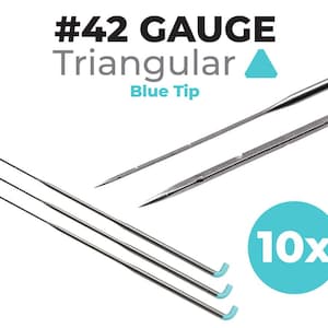 42 Gauge Triangular Felting Needles 10-pack For Needle Felting