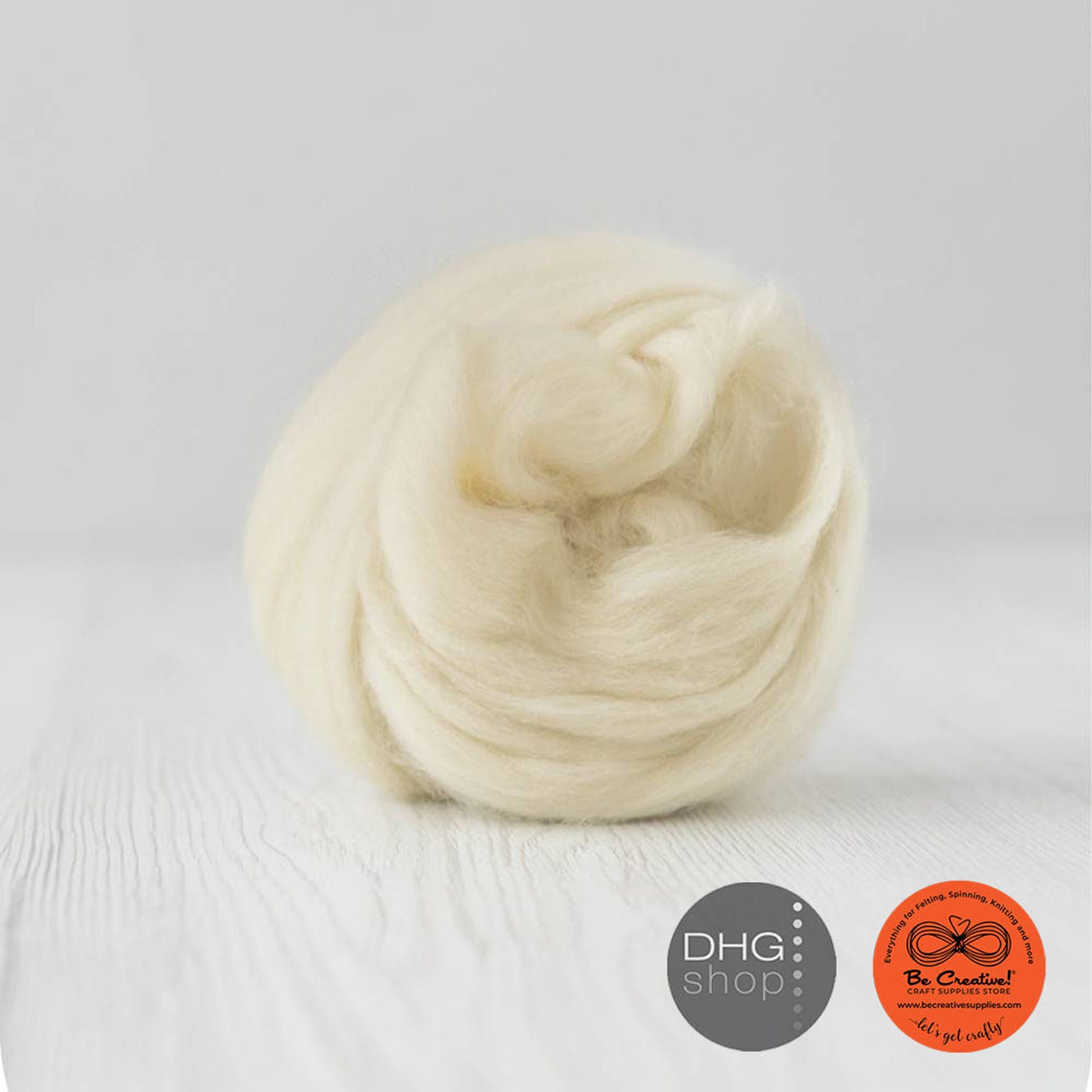 100g Extra Fine Merino Roving Wool Cream for Wet Nuno Needle - Etsy