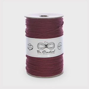 4mm Cotton Macramé Cord – Single Twist 656ft (200m) Rope – Soft Natural String for Wall Hangings, Plant Hangers, Weaving & DIY Crafts