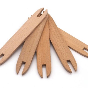 Weaving Shuttles 5-Pack - Weaving Supplies – Weaving Kit – Tapestry Weaving - Stick Shuttle - Weaving Tools