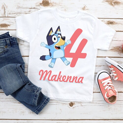 Blue Dog Birthday Shirt Unisex Bday Teefirst Second Third Etsy