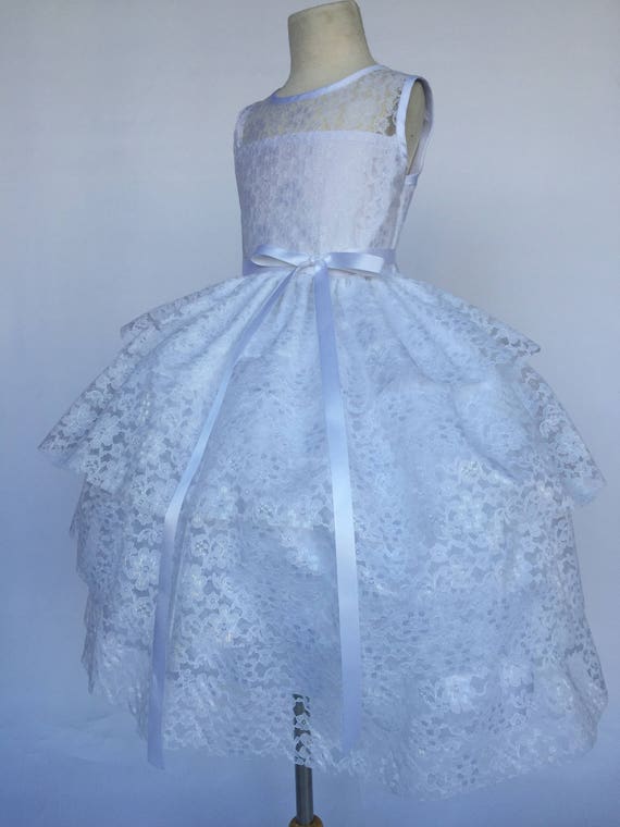 Flower Girl Dress Birthday Wedding Bridesmaid Formal Pageant Recital Graduation