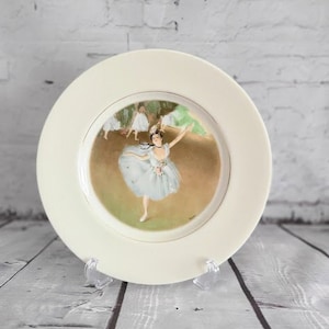Vintage Collection Plate Degas Ballerina by Helen Trenton NJ, 10 1/2&#39;&#39;