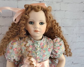 1992, The Diamond Collection, Olivia 19'' Porcelain Doll Designed by Rotraut Schrott