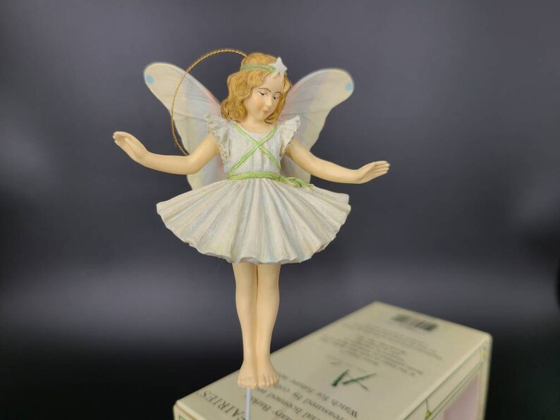 1999, Flower Fairies, Christmas Tree Fairy, The Estate of Cicery Mary Barker Wedding Cake Topper Christmas Holiday Ornament shops