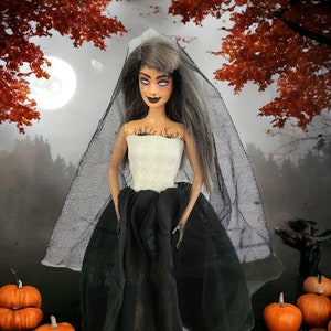 Halloween Barbie Custom OOAK Handmade Fashion Doll, Rescue Doll