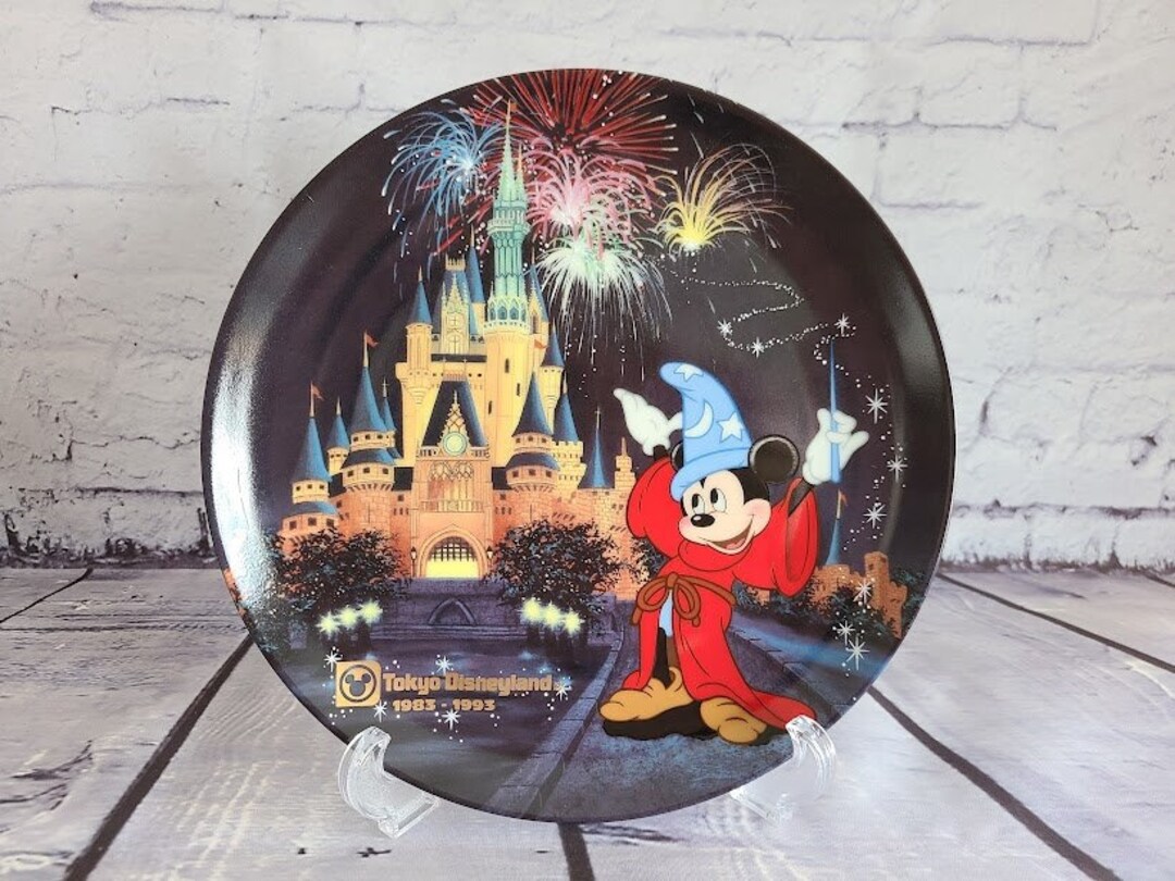 限定*美品* 東京ディズニーランド10周年記念装飾用プレート1993年 1993, Tokyo Disneyland, 10th Anniversary of the Opening of ''tokyo