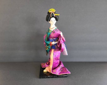 Cabilock Poupée geisha japonaise traditionnelle Kimono Figurine