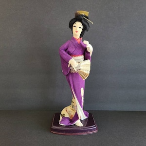 Vintage Geisha doll 60-70s #10