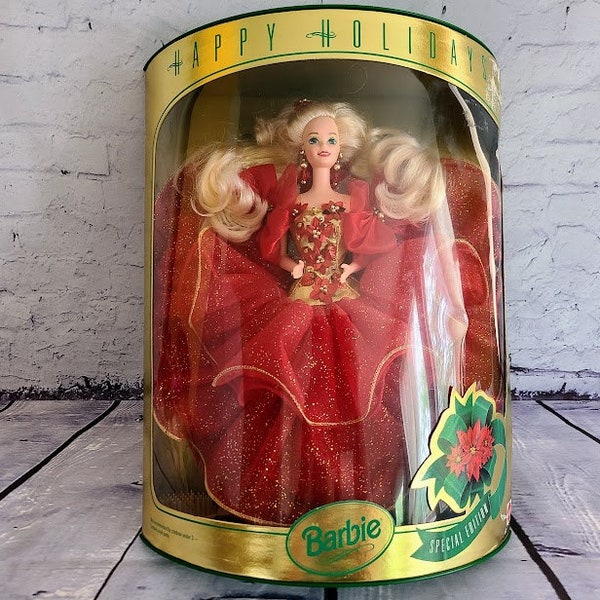 Happy Holidays Barbie Doll,  Mattel 1993, Special Edition, # 10824