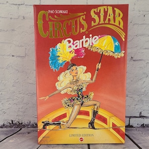 FAO Schwarz Circus Star 1994 Barbie Doll, Exclusive Limited Edition Mattel , Design & Illustration by Ann Drishill, # 13257