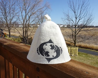 100 % Natural Jute Hat and Massage Wisp of Bast in one for Sauna Bath Bania 100 % Natural Jute Hat and Massage Wisp of Bast in one for Sauna Bath Bania