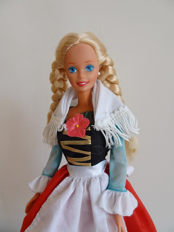 German Barbie Doll From Dolls of the World Collection Special Edition by Mattel 1994 Vintage Barbie Doll in German Folk Costume 12698 Etsy Canada
