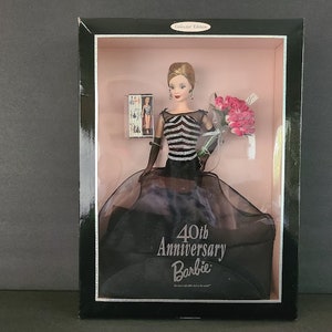 40th Anniversary Barbie, &#39;&#39;The Most Collectible Doll in the World&#39;&#39;, Collector Edition, Mattel 1999, # 21384