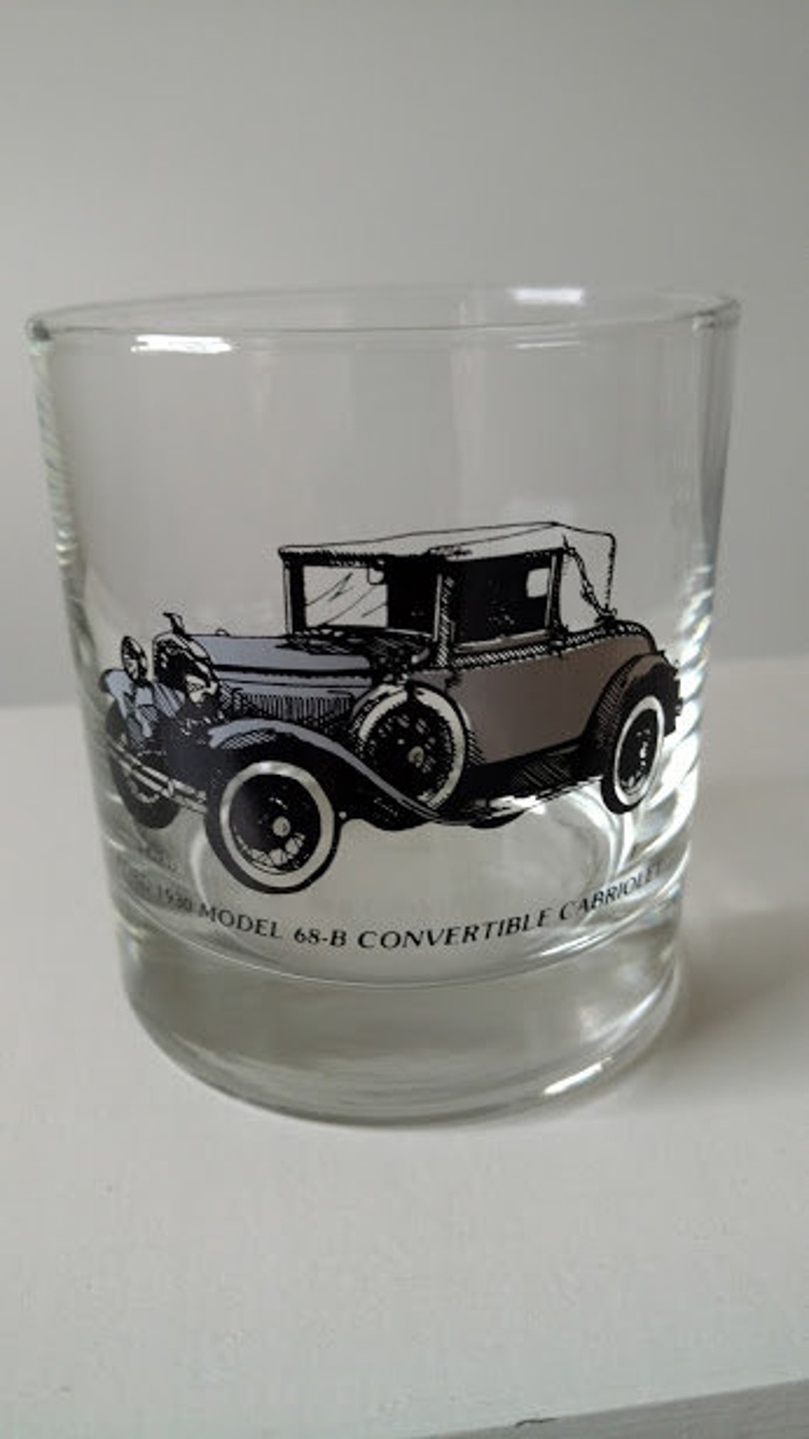Vintage Drinking Glasses With Antique Ford Cars Set of 4 | Etsy