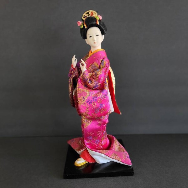 Vintage Geisha doll 60-70s #15